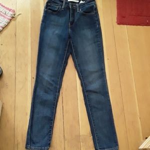 Levi high rise skinny jeans